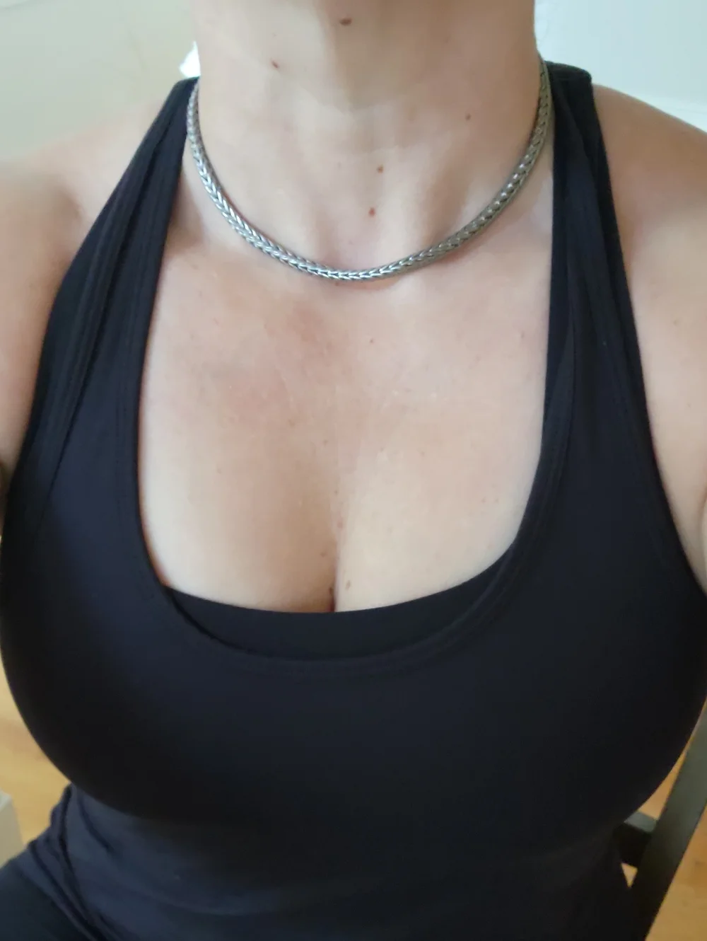 Braided Silver-Tone Rope Necklace with Magnetic Clasp